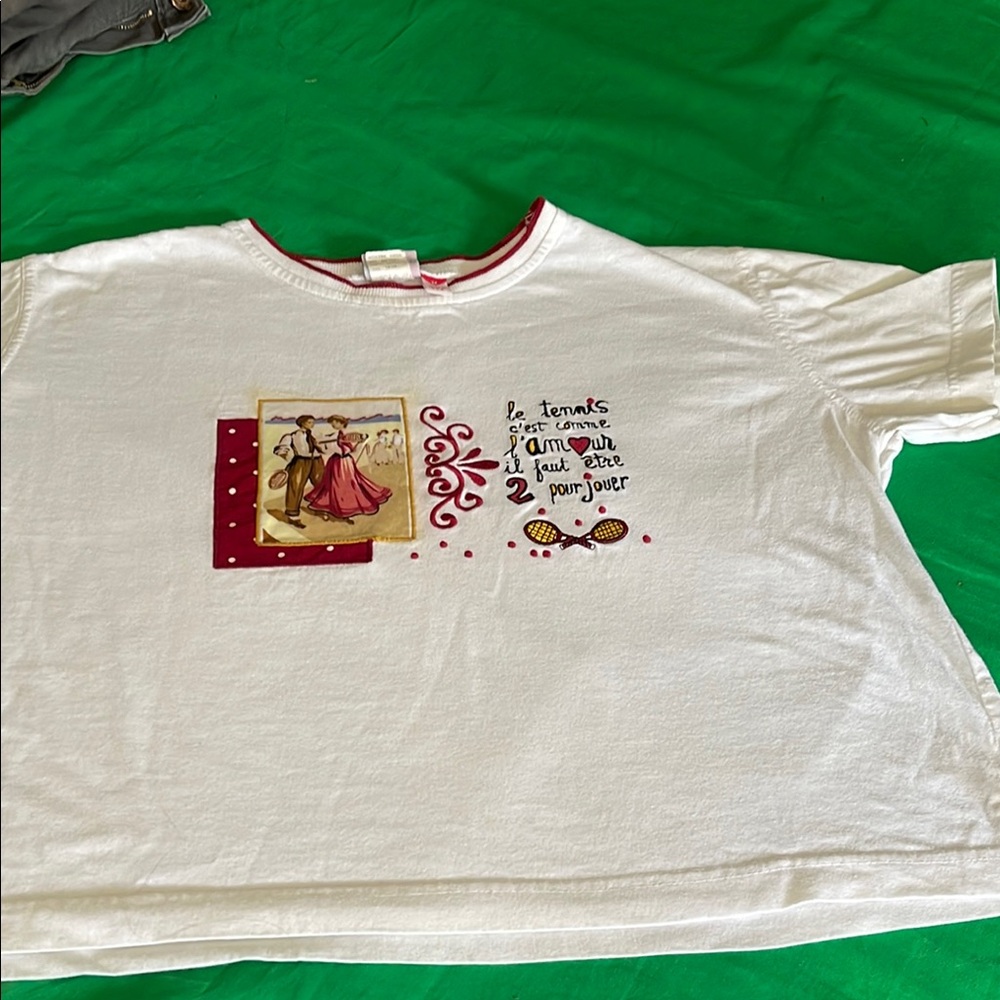 Tail Kids White Tee with Red Details